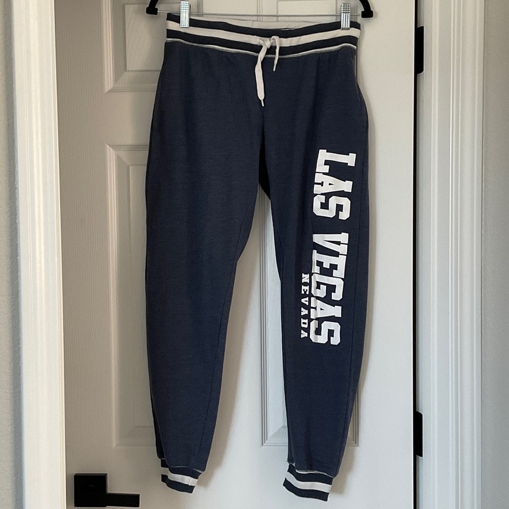 Exist Dark Blue Joggers with White Details